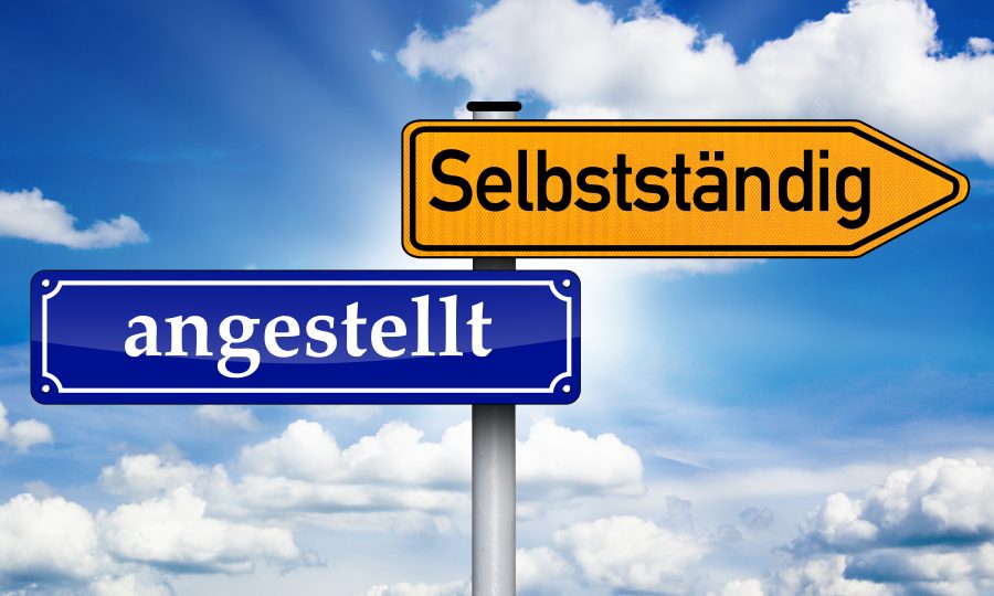 Schilder angestellt und selbstständig