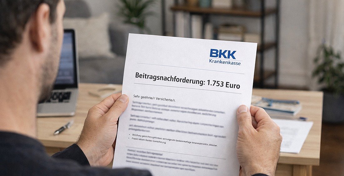 Beitragsnachforderung der Krankenkasse nach der Gewerbeanmeldung