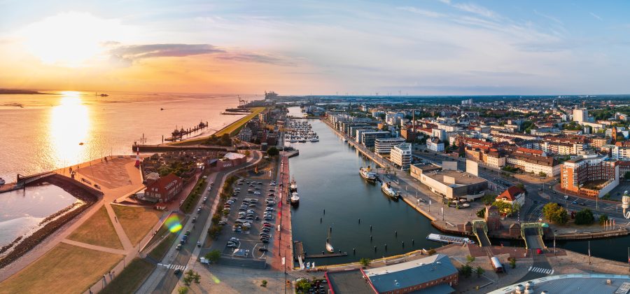 Bremen - Blick auf den Hafen