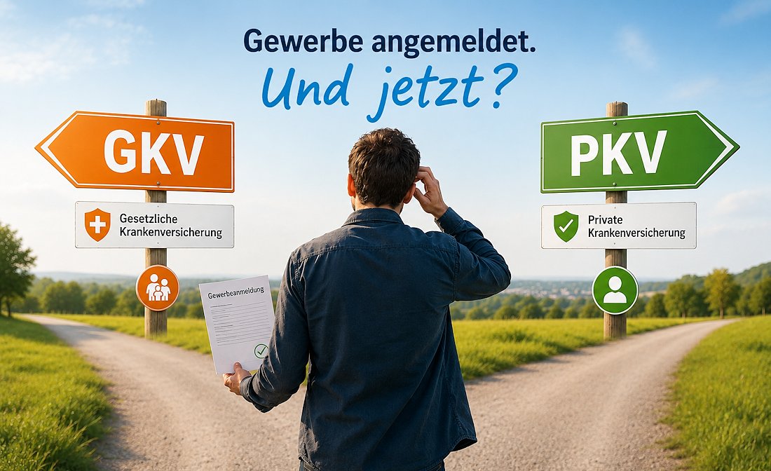 Krankenversicherung nach der Gewerbeanmeldung